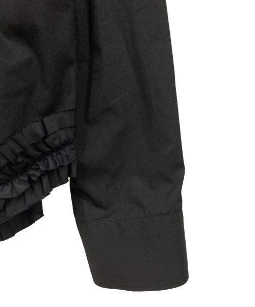 tricot COMME des GARCONS（トリココムデギャルソン）tricot COMME des GARCONS (トリココムデギャルソン) 丸襟長袖ブラウス ブラック サイズ:Mサイズの古着・服飾アイテム