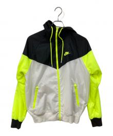 NIKE（ナイキ）の古着「ナイロンジャケット」｜ブラック×グリーン×ホワイト