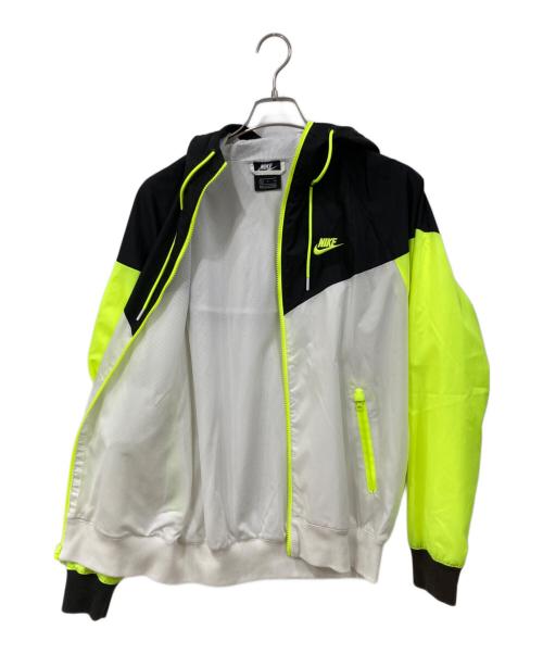 NIKE（ナイキ）NIKE (ナイキ) ナイロンジャケット ブラック×グリーン×ホワイト サイズ:Sの古着・服飾アイテム