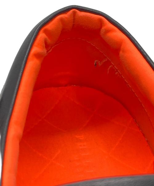 philipp plein（フィリッププレイン）philipp plein (フィリッププレイン) スリッポン ブラック サイズ:42の古着・服飾アイテム