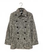 23区ニジュウサンク）の古着「ダブルコート」｜ブラック×ホワイト