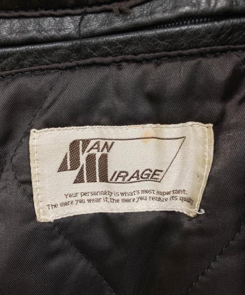 san mirage（サンミラージュ）san mirage (サンミラージュ) レザージャケット ブラック サイズ:SIZE Freeの古着・服飾アイテム