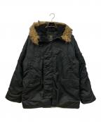 ALPHAアルファ）の古着「N-3Bフライトジャケット」｜ブラック