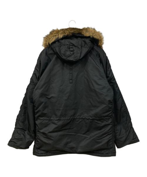 ALPHA（アルファ）ALPHA (アルファ) N-3Bフライトジャケット ブラック サイズ:LARGEの古着・服飾アイテム
