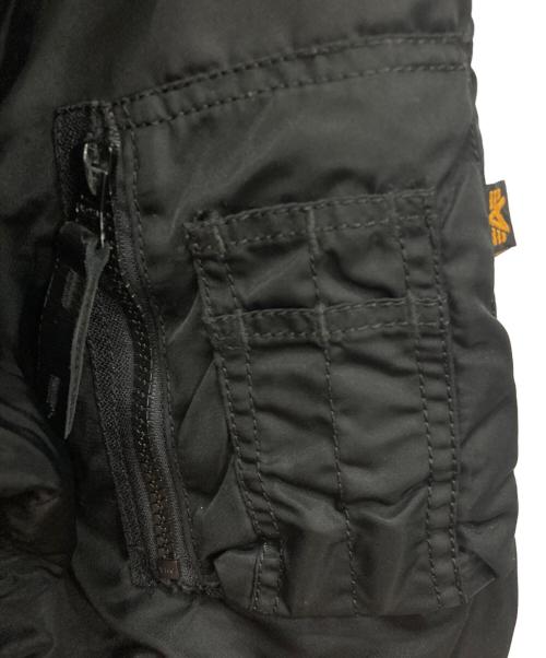 ALPHA（アルファ）ALPHA (アルファ) N-3Bフライトジャケット ブラック サイズ:LARGEの古着・服飾アイテム