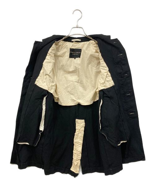 COMME des GARCONS HOMME PLUS（コムデギャルソンオムプリュス）COMME des GARCONS HOMME PLUS (コムデギャルソンオムプリュス) コート ブラック サイズ:XSの古着・服飾アイテム