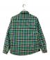 NISHIKAWA (ニシカワ) 中綿シャツ グリーン×ホワイト サイズ:XLサイズ：5000円
