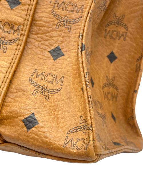 MCM（エムシーエム）MCM (エムシーエム) ショルダートートバッグ ブラック×ブラウンの古着・服飾アイテム