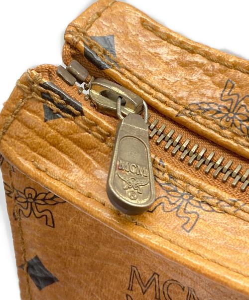 MCM（エムシーエム）MCM (エムシーエム) ショルダートートバッグ ブラック×ブラウンの古着・服飾アイテム