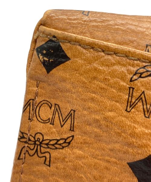 MCM（エムシーエム）MCM (エムシーエム) ショルダートートバッグ ブラック×ブラウンの古着・服飾アイテム