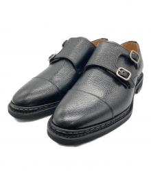 berwick（バーウィック）の古着「ダブルモンクストラップシューズ」｜ブラック