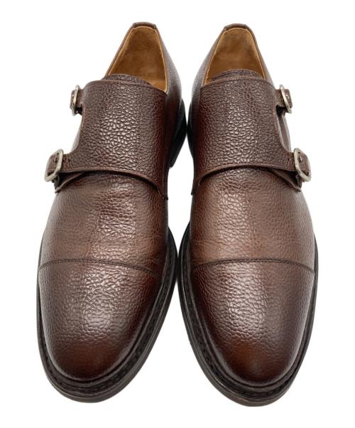 berwick（バーウィック）berwick (バーウィック) ダブルモンクストラップシューズ ブラウン サイズ:6 1/2の古着・服飾アイテム