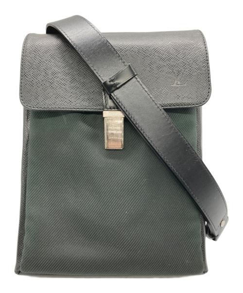 LOUIS VUITTON（ルイ ヴィトン）LOUIS VUITTON (ルイ ヴィトン) タイガ サラトヴPM ブラック×グリーンの古着・服飾アイテム