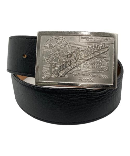 LOUIS VUITTON（ルイ ヴィトン）LOUIS VUITTON (ルイ ヴィトン) レザーベルト ブラックの古着・服飾アイテム