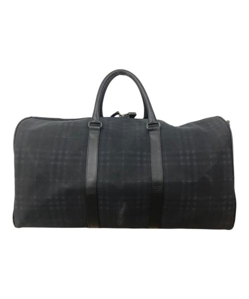BURBERRY（バーバリー）BURBERRY (バーバリー) ボストンバッグ ブラック×ネイビーの古着・服飾アイテム