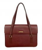 BURBERRYバーバリー）の古着「ハンドバッグ」｜ボルドー