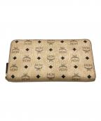 MCMエムシーエム）の古着「長財布」｜ベージュ×ブラック