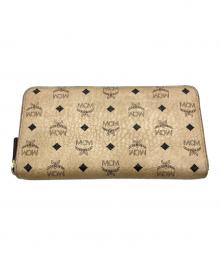 MCM（エムシーエム）の古着「長財布」｜ベージュ×ブラック