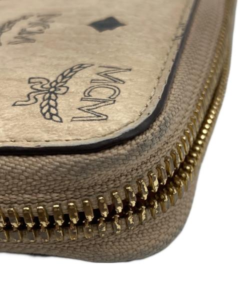 MCM（エムシーエム）MCM (エムシーエム) 長財布 ベージュ×ブラックの古着・服飾アイテム