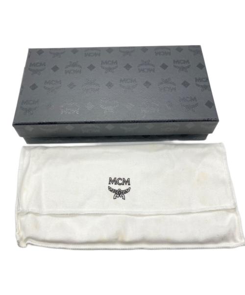 MCM（エムシーエム）MCM (エムシーエム) 長財布 ベージュ×ブラックの古着・服飾アイテム