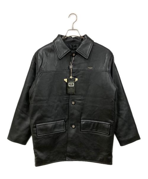 REPORTAGE（ルポルタージュ）REPORTAGE (ルポルタージュ) レザージャケット ブラック サイズ:-の古着・服飾アイテム