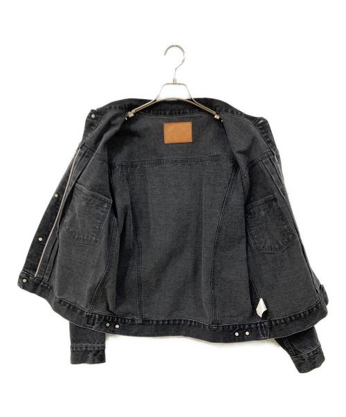 Manual Alphabet（マニュアル アルファベット）Manual Alphabet (マニュアル アルファベット) デニムジャケット ブラック サイズ:4の古着・服飾アイテム