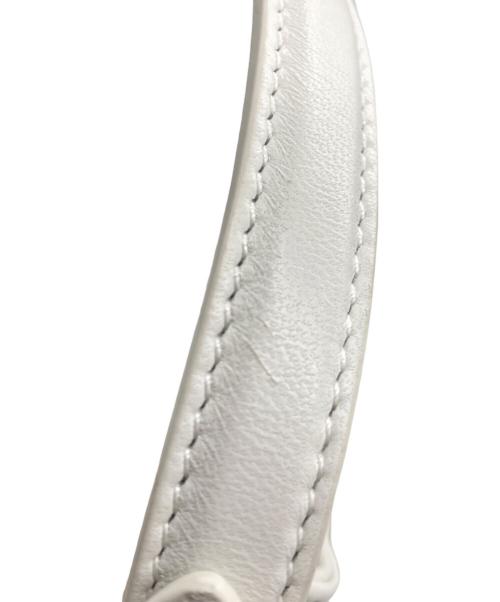 Christian Dior（クリスチャン ディオール）Christian Dior (クリスチャン ディオール) バケットバッグスモール ホワイト×ゴールドの古着・服飾アイテム