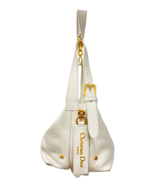 Christian Dior（クリスチャン ディオール）Christian Dior (クリスチャン ディオール) ミニボストンバッグ ホワイトの古着・服飾アイテム
