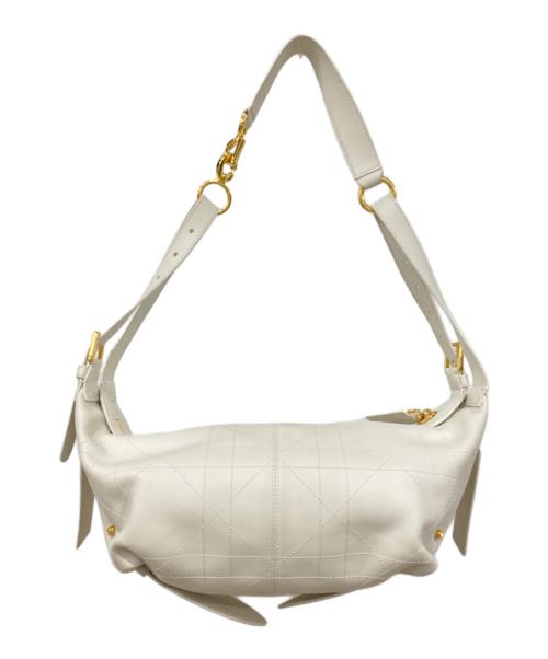 Christian Dior（クリスチャン ディオール）Christian Dior (クリスチャン ディオール) ミニボストンバッグ ホワイトの古着・服飾アイテム