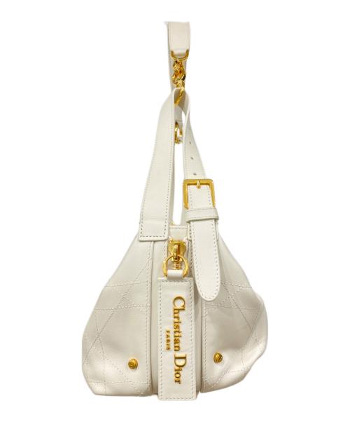 Christian Dior（クリスチャン ディオール）Christian Dior (クリスチャン ディオール) ミニボストンバッグ ホワイトの古着・服飾アイテム