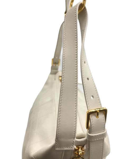 Christian Dior（クリスチャン ディオール）Christian Dior (クリスチャン ディオール) ミニボストンバッグ ホワイトの古着・服飾アイテム