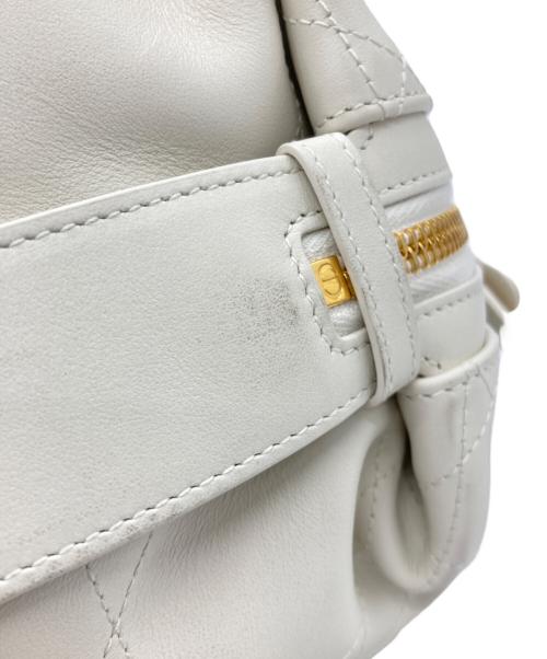 Christian Dior（クリスチャン ディオール）Christian Dior (クリスチャン ディオール) ミニボストンバッグ ホワイトの古着・服飾アイテム