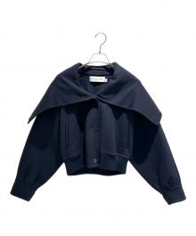 Christian Dior（クリスチャン ディオール）の古着「オーバーサイズ襟付き ボンバージャケット」｜ネイビー