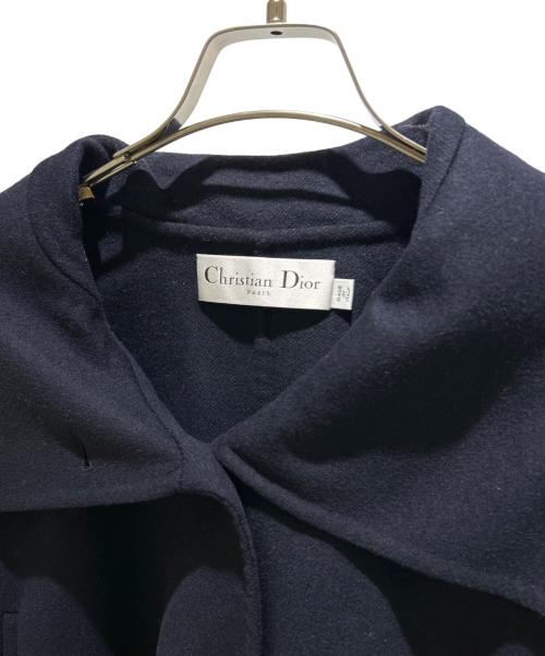 Christian Dior（クリスチャン ディオール）Christian Dior (クリスチャン ディオール) オーバーサイズ襟付き ボンバージャケット ネイビー サイズ:34の古着・服飾アイテム