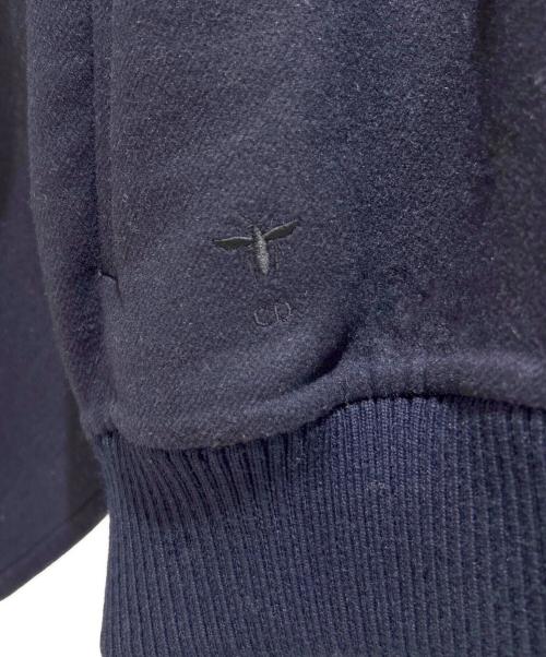 Christian Dior（クリスチャン ディオール）Christian Dior (クリスチャン ディオール) オーバーサイズ襟付き ボンバージャケット ネイビー サイズ:34の古着・服飾アイテム