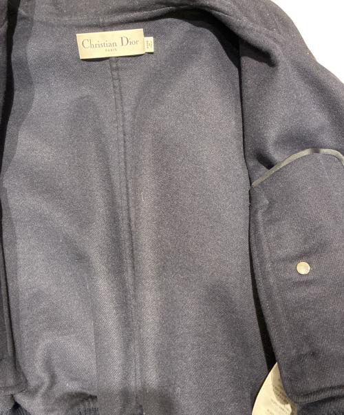 Christian Dior（クリスチャン ディオール）Christian Dior (クリスチャン ディオール) オーバーサイズ襟付き ボンバージャケット ネイビー サイズ:34の古着・服飾アイテム