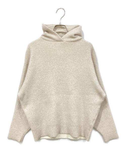 BALLSEY（ボールジィ）BALLSEY (ボールジィ) ニットパーカー ベージュ サイズ:XSサイズの古着・服飾アイテム