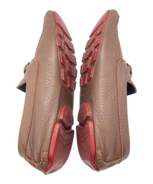 Salvatore Ferragamo（サルヴァトーレ フェラガモ）Salvatore Ferragamo (サルヴァトーレ フェラガモ) ドライビングシューズ ブラウン サイズ:25.5cmの古着・服飾アイテム