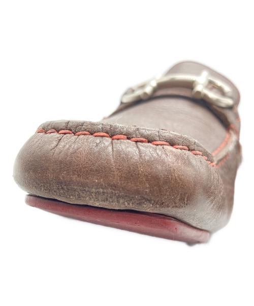 Salvatore Ferragamo（サルヴァトーレ フェラガモ）Salvatore Ferragamo (サルヴァトーレ フェラガモ) ドライビングシューズ ブラウン サイズ:25.5cmの古着・服飾アイテム