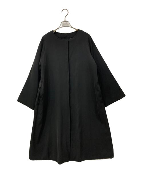 SOEJU（ソージュ）SOEJU (ソージュ) ライトパディングノーカラーコート ブラック サイズ:SIZE Sの古着・服飾アイテム