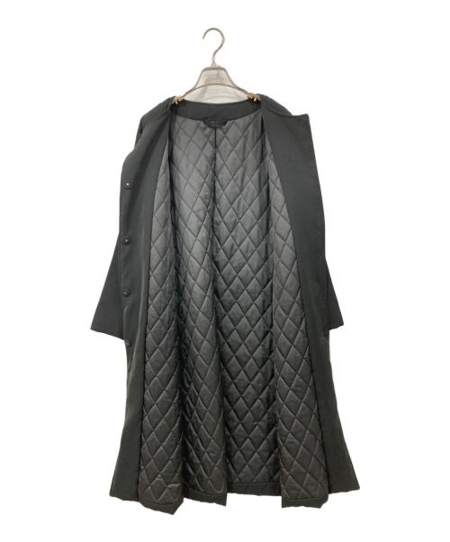 SOEJU（ソージュ）SOEJU (ソージュ) ライトパディングノーカラーコート ブラック サイズ:SIZE Sの古着・服飾アイテム