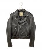 POLO RALPH LAURENポロ・ラルフローレン）の古着「ライダースジャケット」｜ブラック