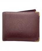 Cartierカルティエ）の古着「2つ折り財布」｜ボルドー