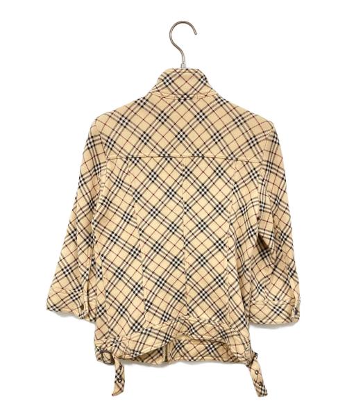 BURBERRY BLUE LABEL（バーバリー ブルー レーベル）BURBERRY BLUE LABEL (バーバリーロンドンブルーレーベル) ジップジャケット ベージュ サイズ:38の古着・服飾アイテム