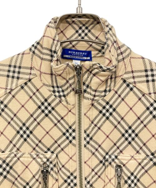 BURBERRY BLUE LABEL（バーバリー ブルー レーベル）BURBERRY BLUE LABEL (バーバリーロンドンブルーレーベル) ジップジャケット ベージュ サイズ:38の古着・服飾アイテム