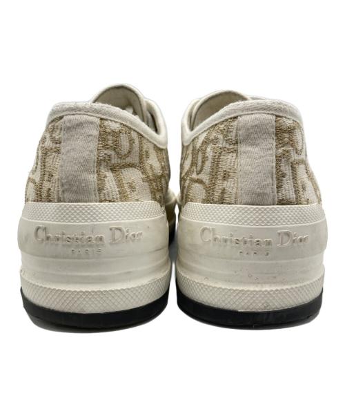 Christian Dior（クリスチャン ディオール）Christian Dior (クリスチャン ディオール) プラットフォームスニーカー ホワイト×ベージュ サイズ:SIZE 34の古着・服飾アイテム