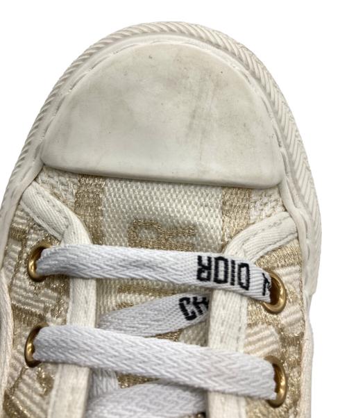 Christian Dior（クリスチャン ディオール）Christian Dior (クリスチャン ディオール) プラットフォームスニーカー ホワイト×ベージュ サイズ:SIZE 34の古着・服飾アイテム