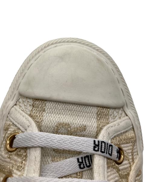 Christian Dior（クリスチャン ディオール）Christian Dior (クリスチャン ディオール) プラットフォームスニーカー ホワイト×ベージュ サイズ:SIZE 34の古着・服飾アイテム