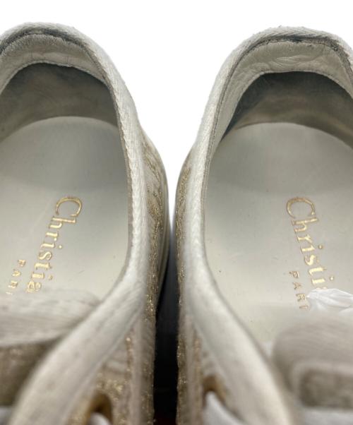 Christian Dior（クリスチャン ディオール）Christian Dior (クリスチャン ディオール) プラットフォームスニーカー ホワイト×ベージュ サイズ:SIZE 34の古着・服飾アイテム