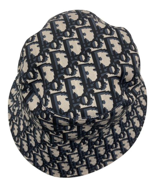 Christian Dior（クリスチャン ディオール）Christian Dior (クリスチャン ディオール) ボブハット ネイビー×ベージュ サイズ:SIZE 56の古着・服飾アイテム
